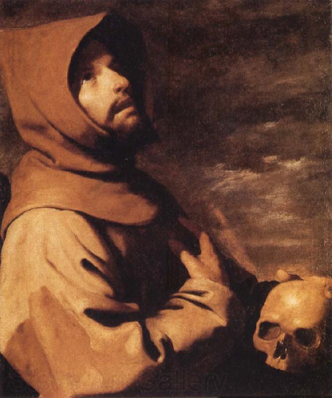 Francisco de Zurbaran The Ecstacy of St Francis Norge oil painting art